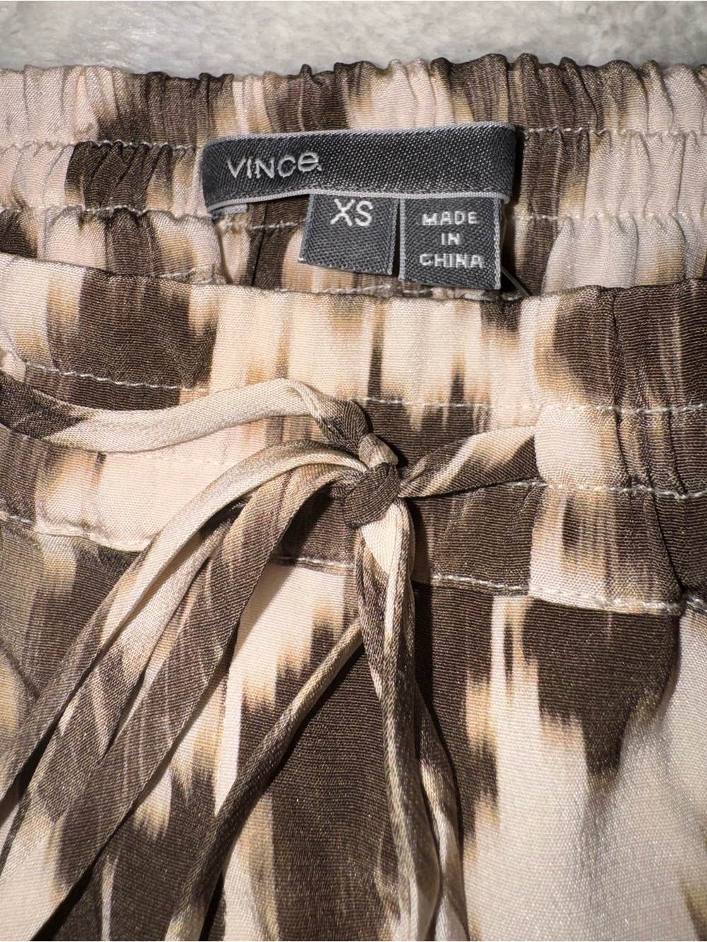 Vince Abstract Brown & Beige Joggers - Picture 4 of 4